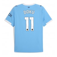 Manchester City Jeremy Doku #11 Domáci futbalový dres 2025-26 Krátky Rukáv